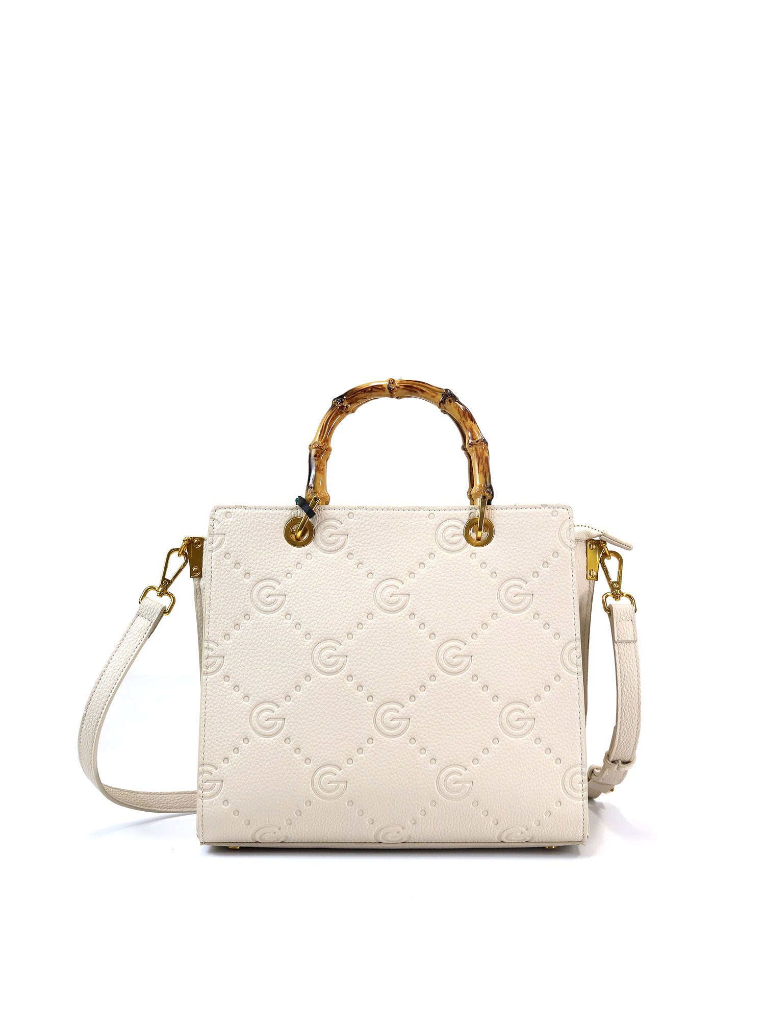 Borsa a mano da donna 100% pelle vegana PU GGB019CRM Gabriella G Firenze