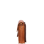 Borsa a tracolla uomo in vera pelle RFID HILB-2632-CUOIO Hill Burry