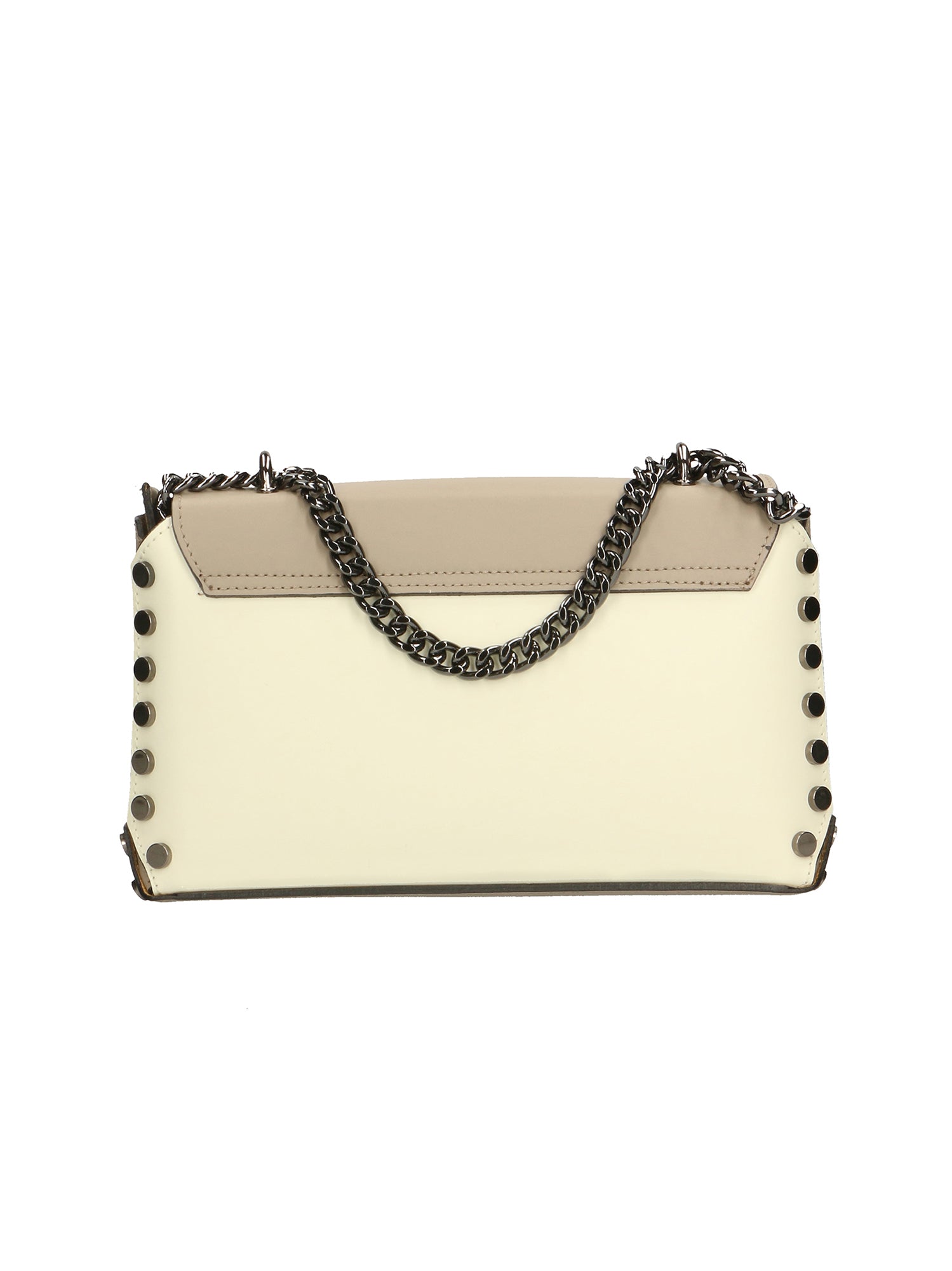 Vera pelle 8641-BEIGE+TAUPE Borsa a tracolla da donna Evanthe Pro Gave Lux