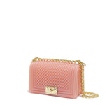 Borsa a mano da donna 100% Pvc FLAT S BALL-MAUVE + LIGHT GOLD Marc Ellis
