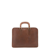 Borsa a mano unisex in vera pelle Made in Italy 4410-TESTA DI MORO Alessia Firenze