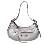 Gloria Borsa a mano da donna Vera pelle 05708L-L001 ARGENTO Gave Lux