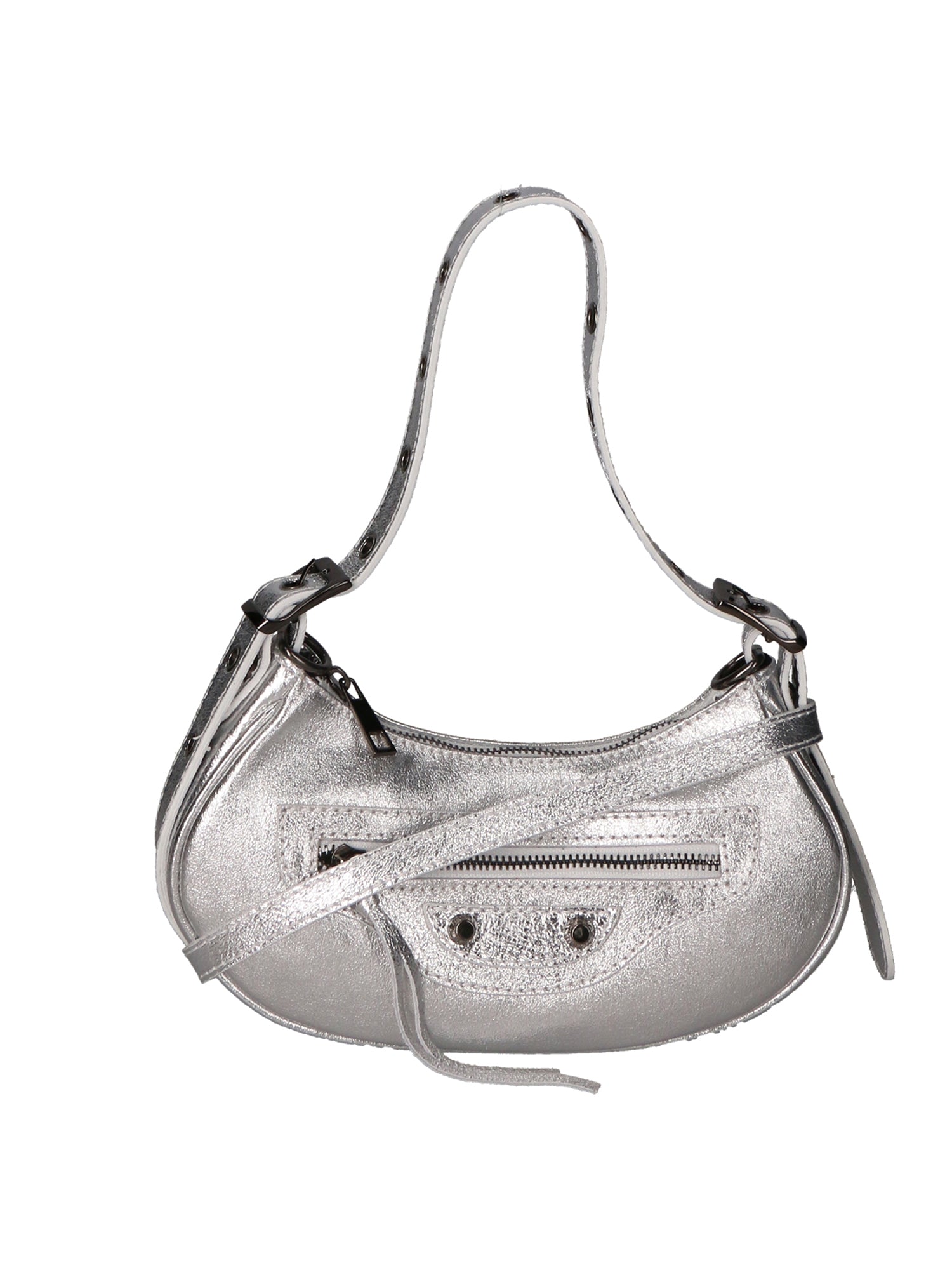 Gloria Borsa a mano da donna Vera pelle 05708L-L001 ARGENTO Gave Lux