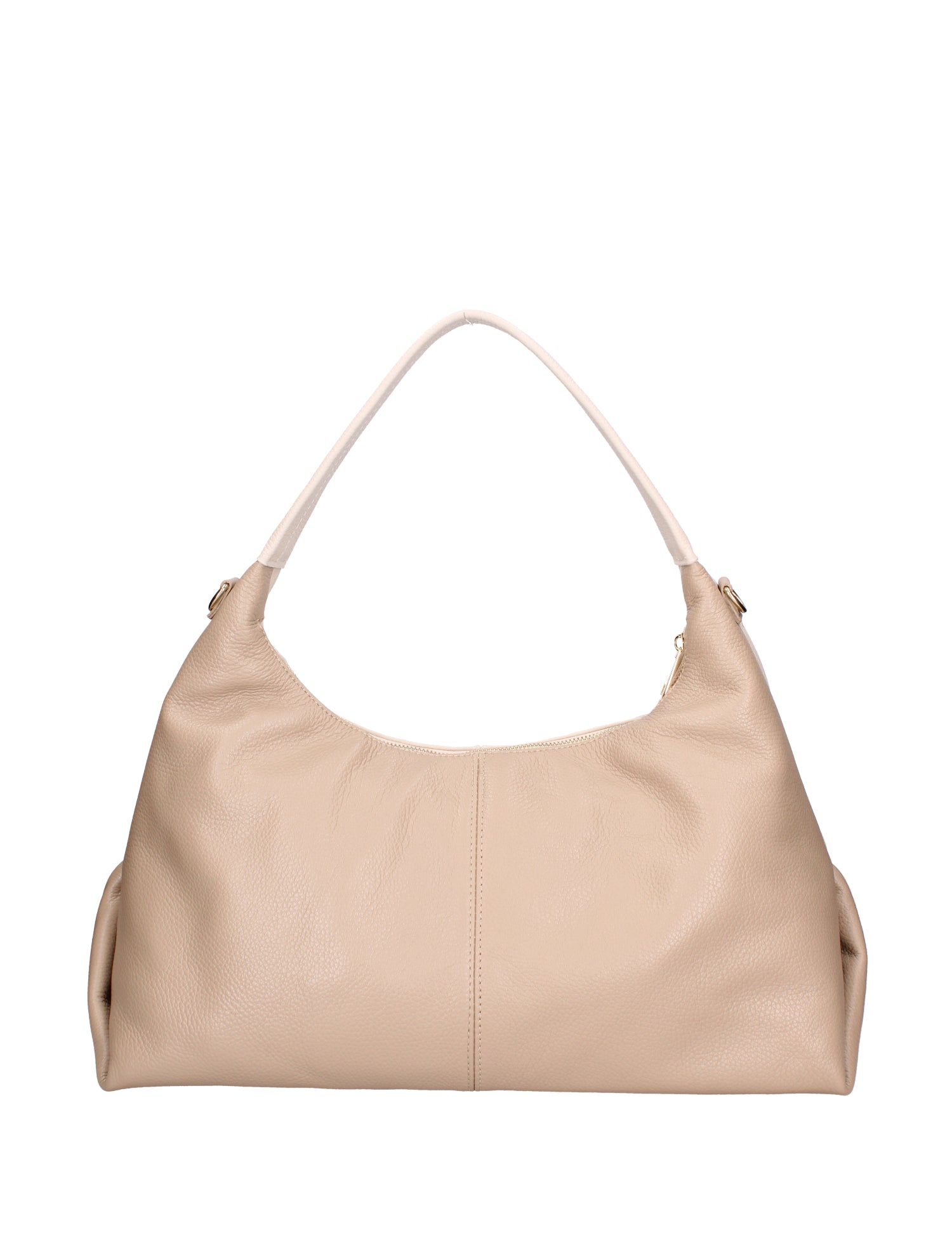Borsa a spalla da donna Vera pelle 07233-D37 LATTE+D05 TAUPE Roberta Rossi