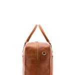 Borsa da viaggio unisex vera pelle 100% cotone 4562-MIELE Alessia Firenze