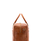 Borsa da viaggio unisex vera pelle 100% cotone 4562-MIELE Alessia Firenze