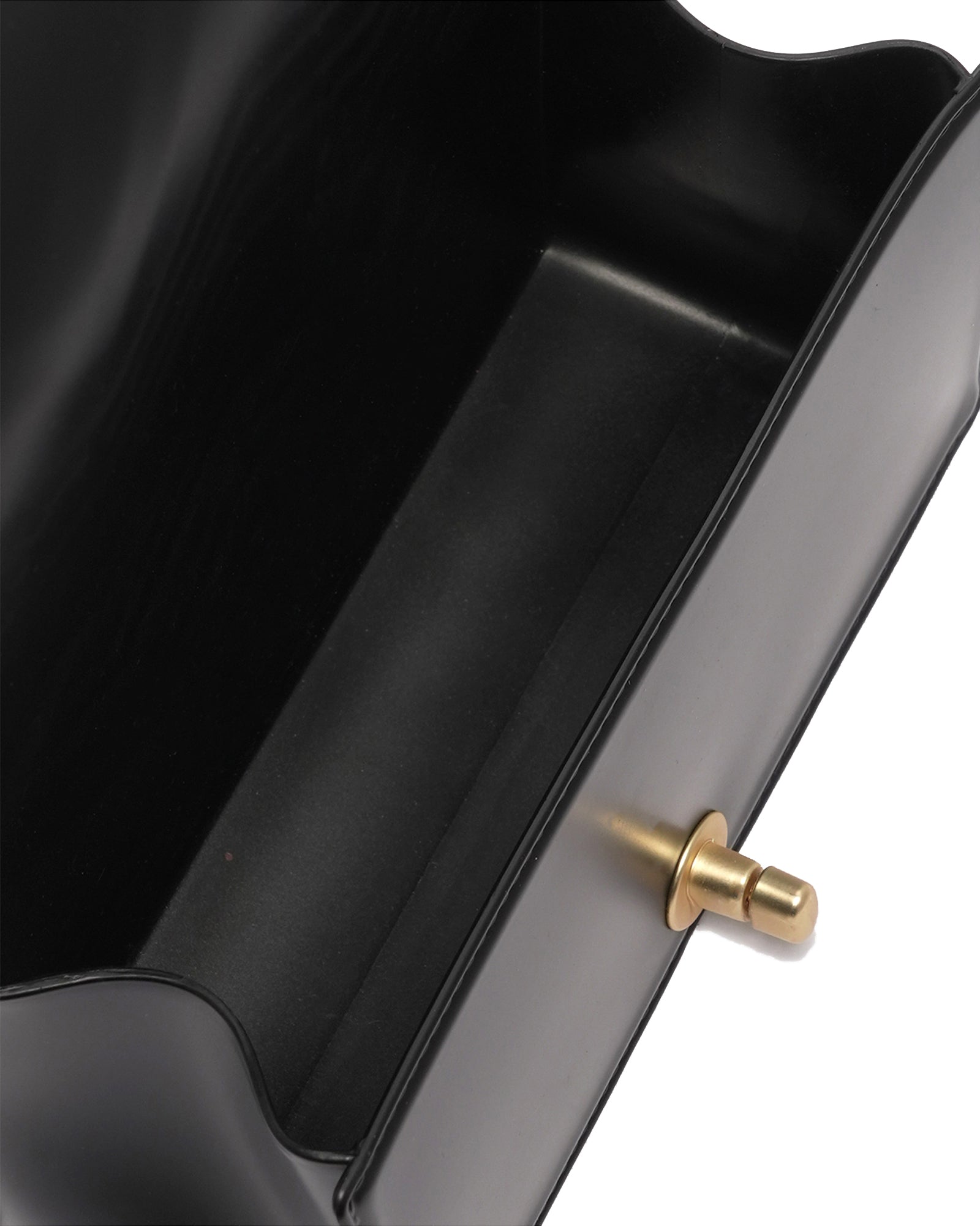 Borsa a mano da donna 100% Pvc FLAT XS MANHATTAN-BLACK + OFF GOLD Marc Ellis