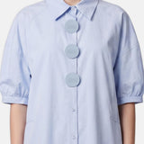 Vestito in Cotone Blu