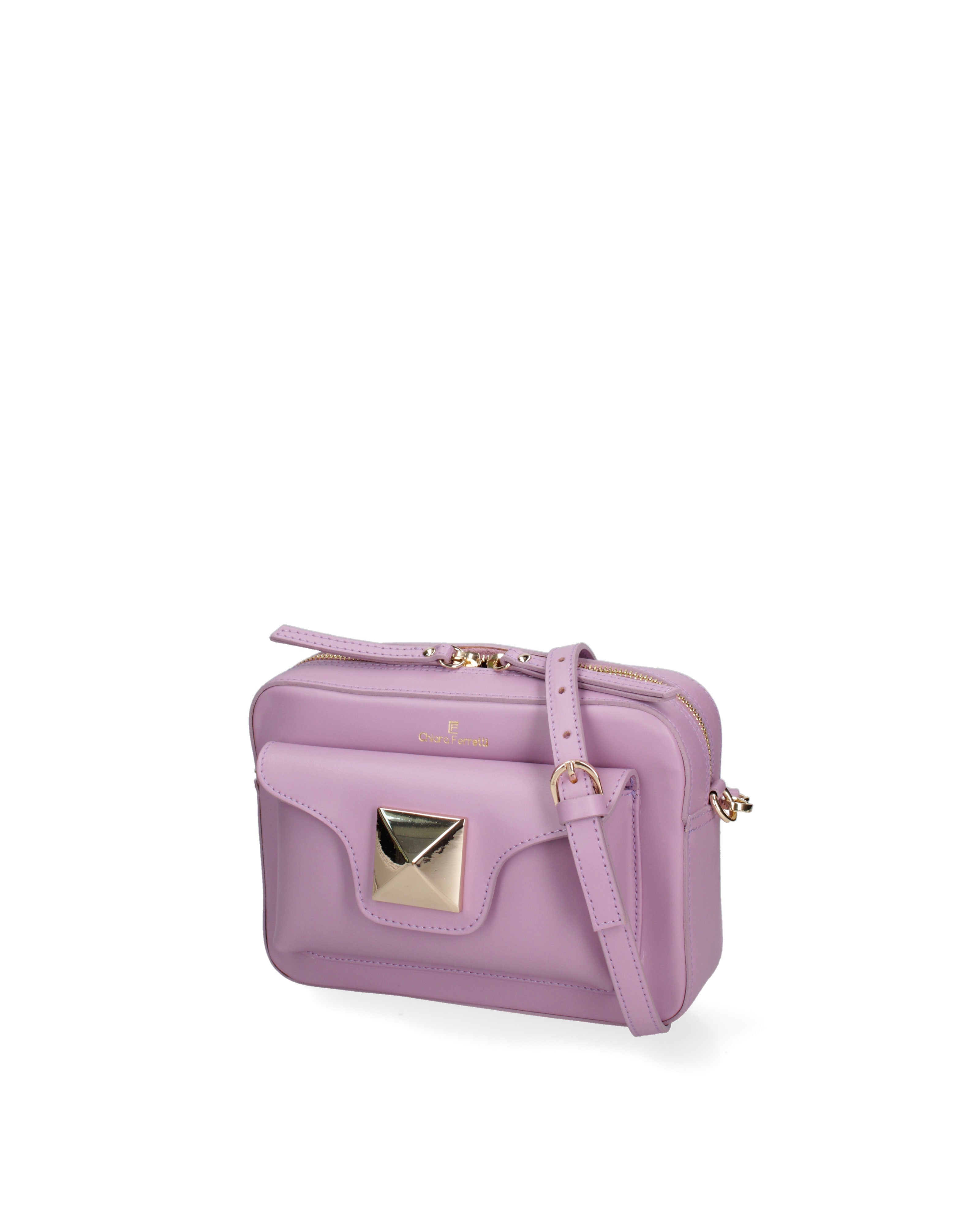 Luminara Elite Borsa a tracolla da donna Vera pelle 7935-L518 LILLA Chiara Ferretti