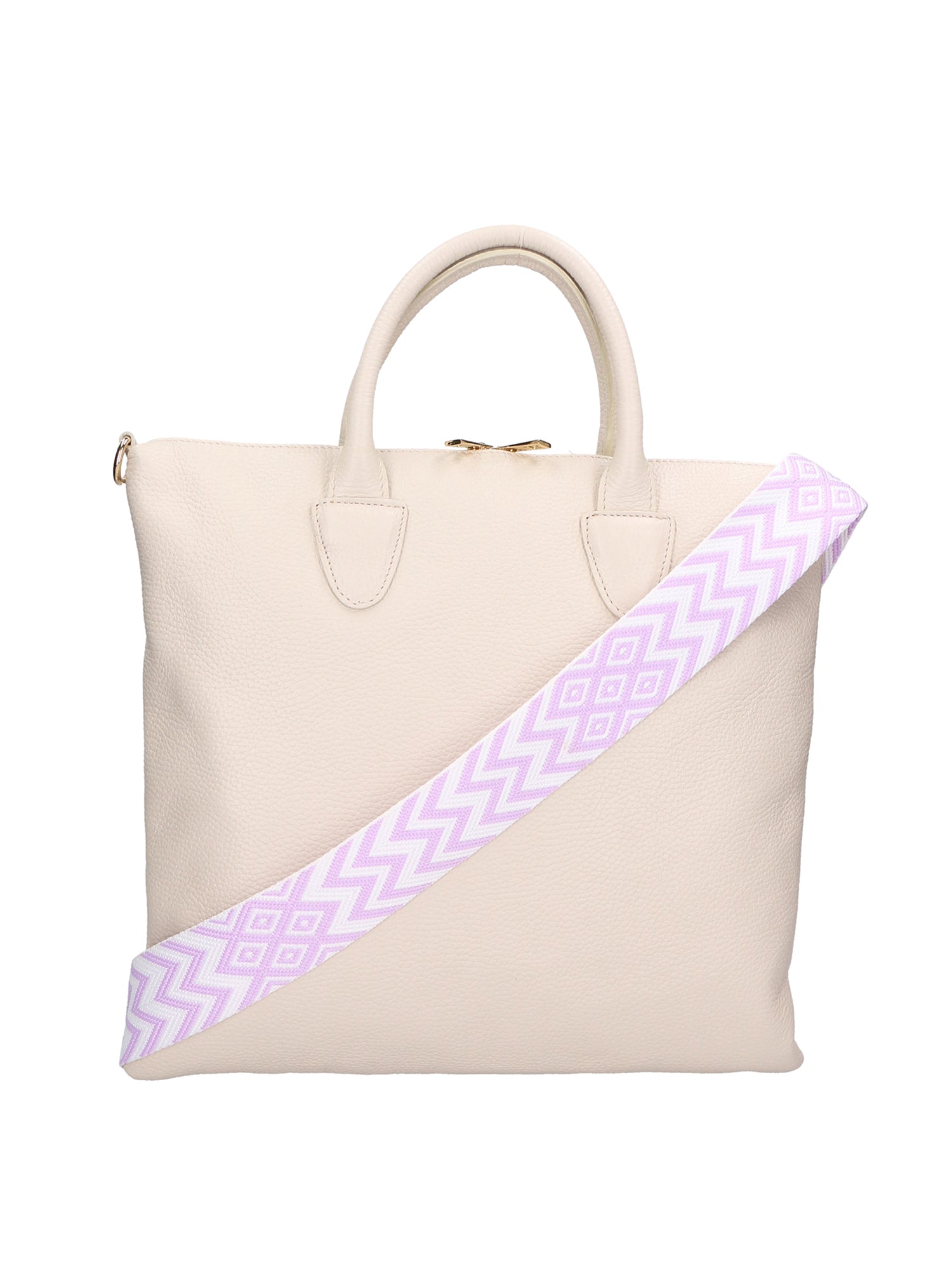 Ginny Borsa a spalla da donna Vera pelle 05981-D37 LATTE MILK Gave Lux