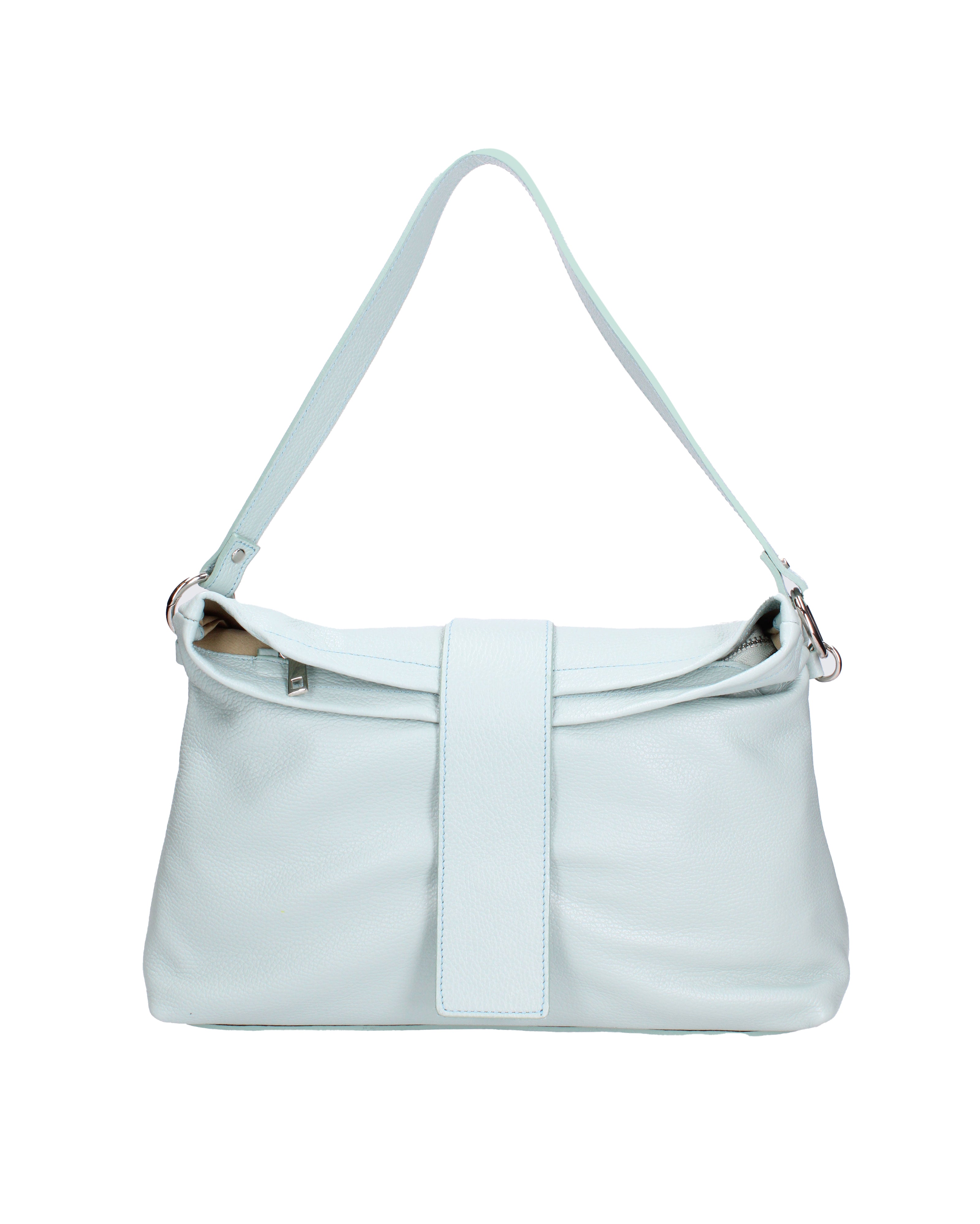 Grace Borsa a spalla da donna Vera pelle 07158-D102 CIELO Viola Castellani