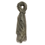 Scilla L1012-VERDE Foulard unisex Cotone e Seta Gave Lux