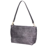 Lorelei Borsa a spalla da donna Vera pelle croco 06498-042 GRIGIO SCURO Gave Lux