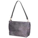 Lorelei Borsa a spalla da donna Vera pelle croco 06498-042 GRIGIO SCURO Gave Lux