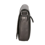 Borsa a tracolla da uomo Vera pelle RFID HILB-3075-NERO Hill Burry
