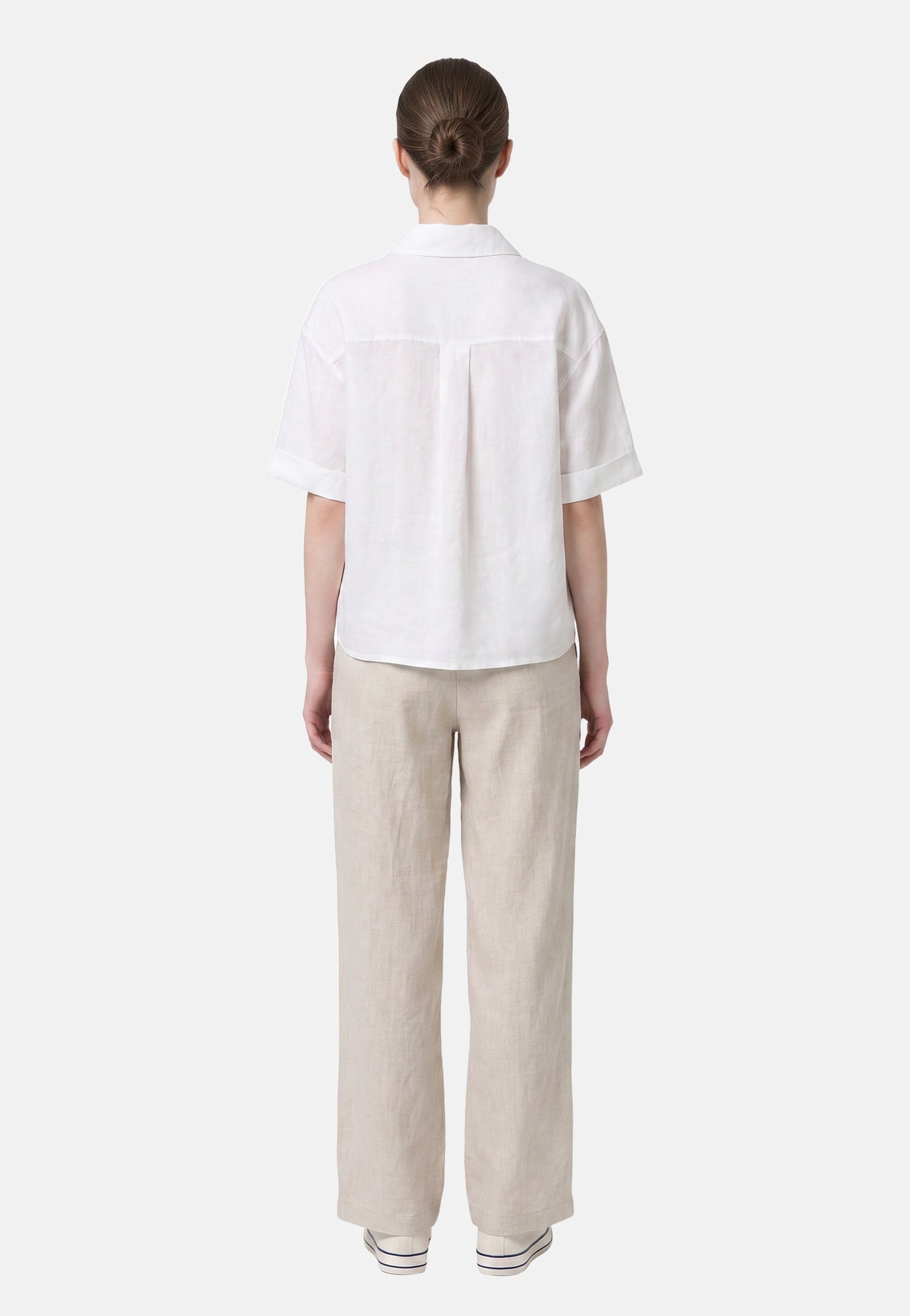 Blusa in 86 Lyocell 14 Poliestere Bianco