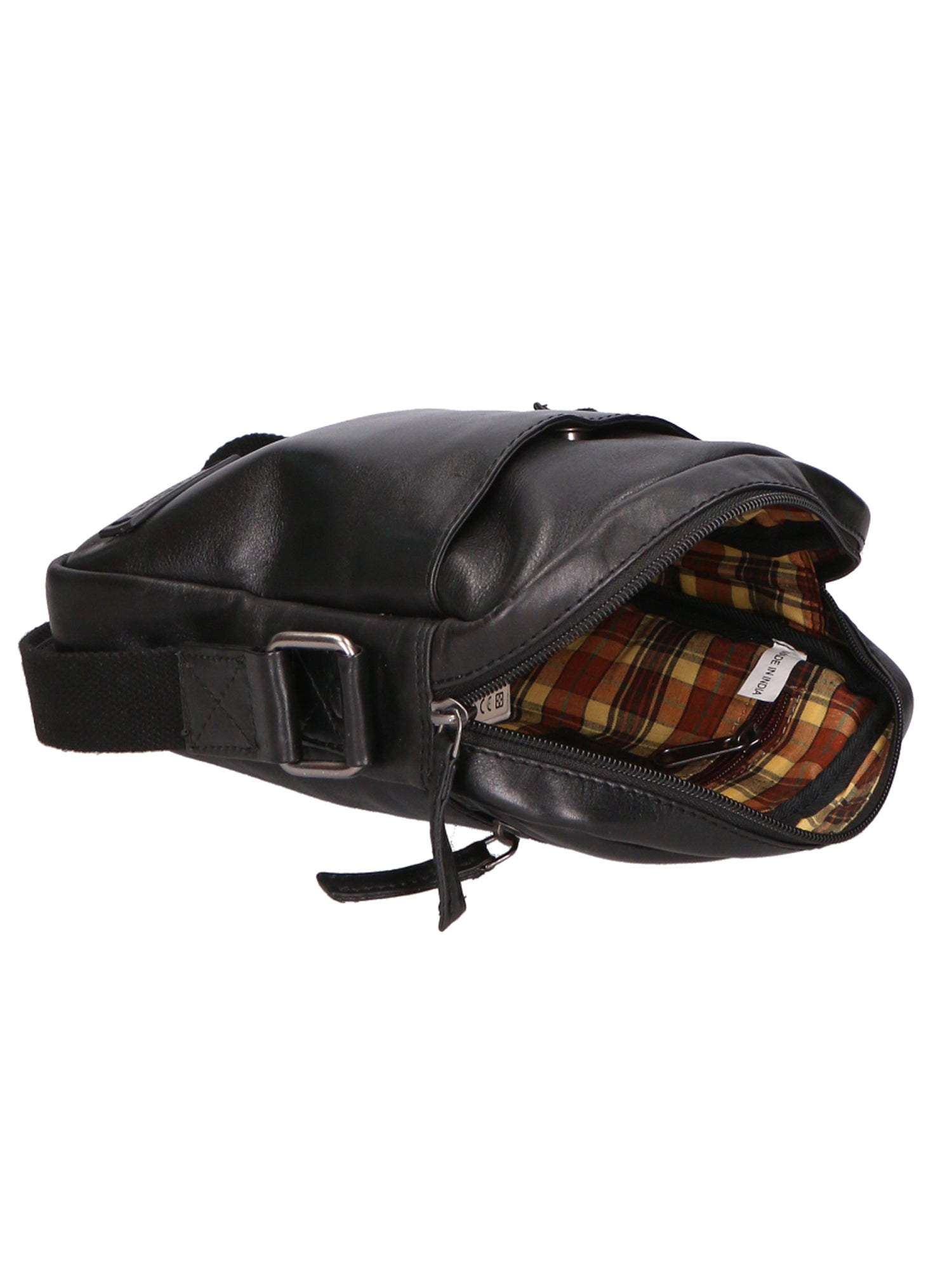 Borsa a tracolla unisex vera pelle Made in Italy SN5862847-BLACK Santini Firenze