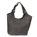 Elettra Borsa a mano da donna Vera pelle 80050-GRIGIO Gave Lux