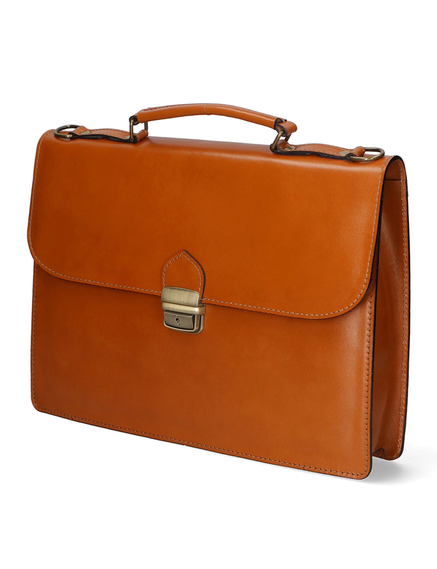 Dafne Borsa da lavoro unisex Vera pelle 7004-CUOIO Gave Lux
