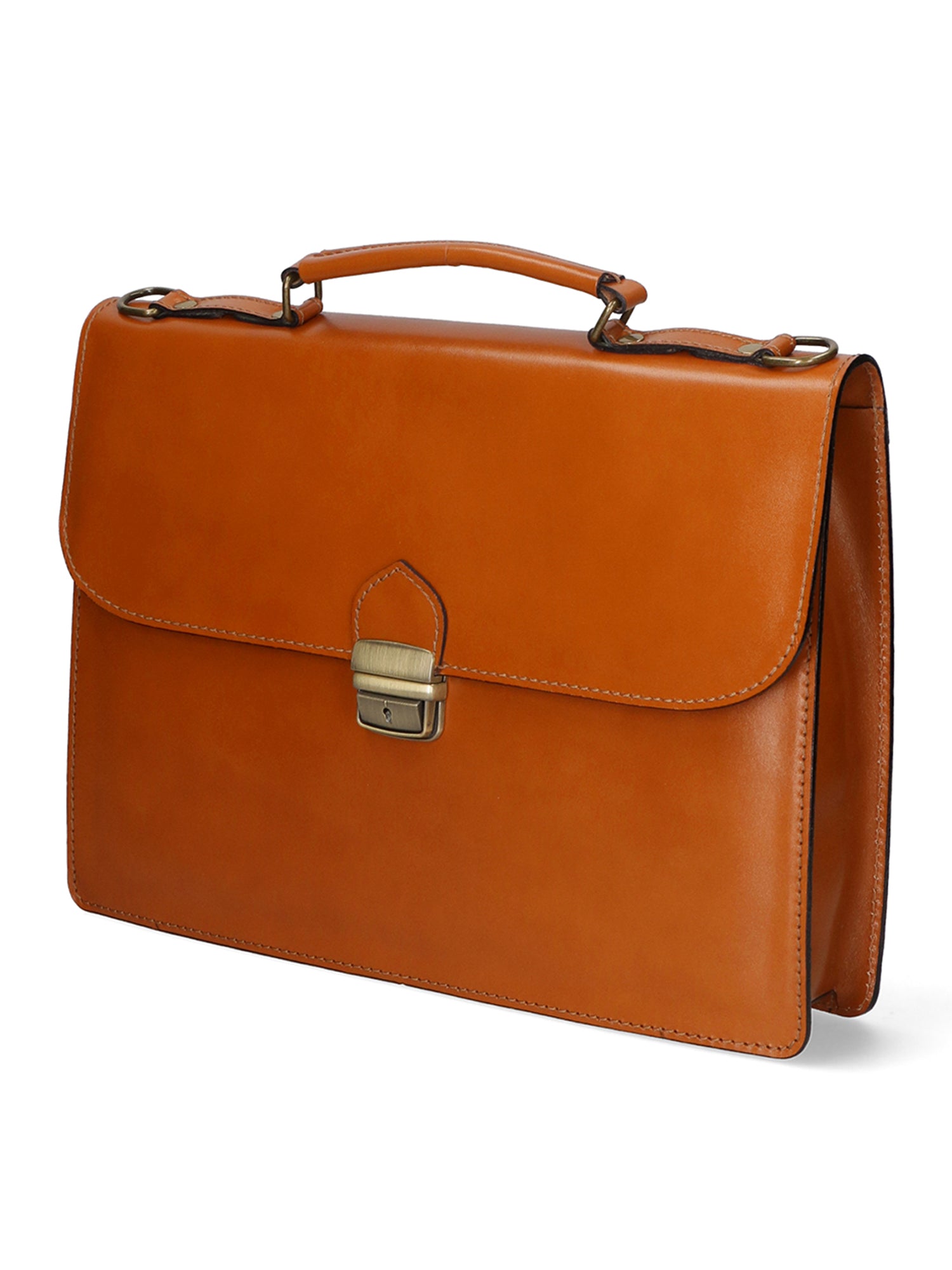 Dafne Borsa da lavoro unisex Vera pelle 7004-CUOIO Gave Lux