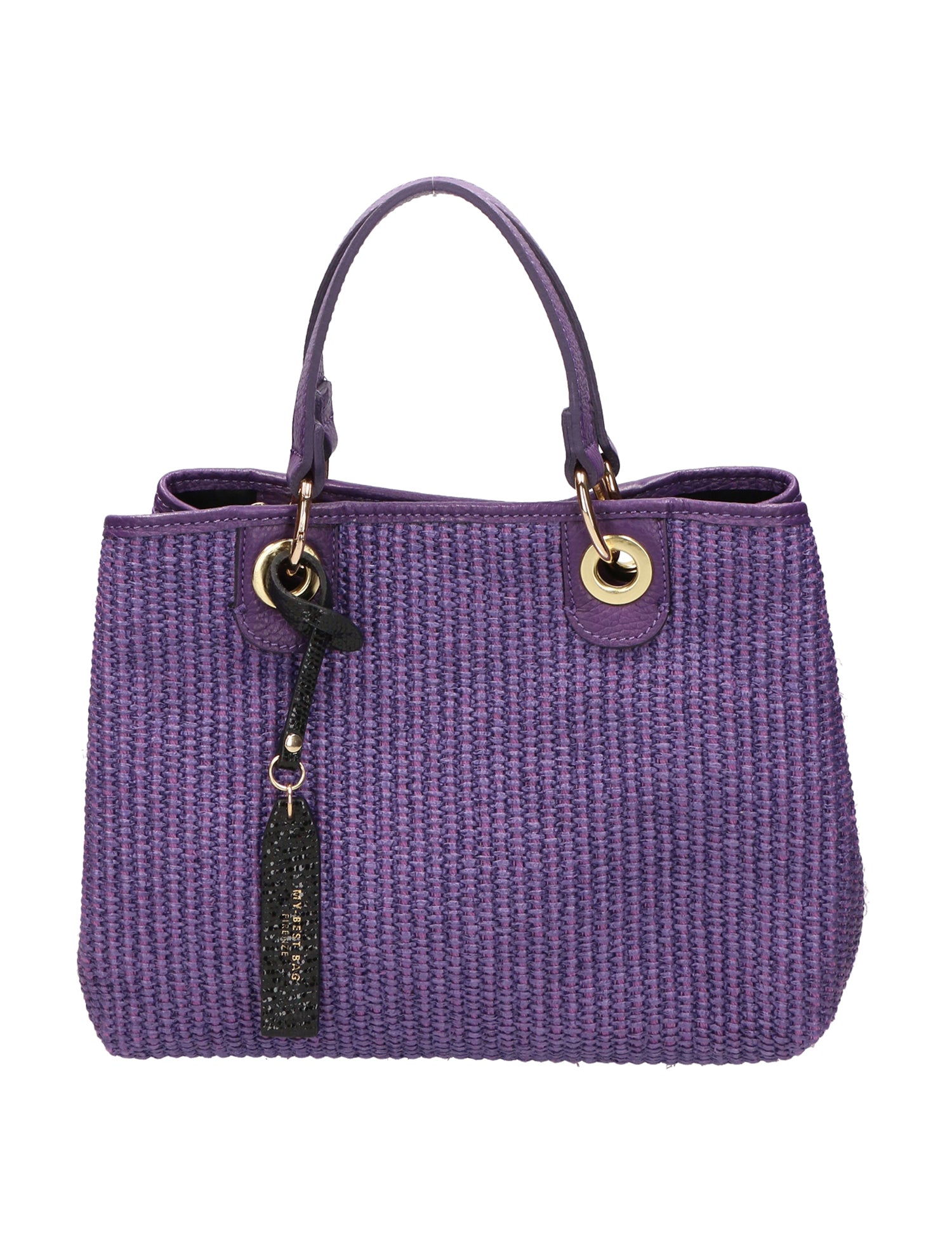 Borsa a mano da donna Paglia & Pelle MYB-05167-SS-307+D45 VIOLA My Best Bag