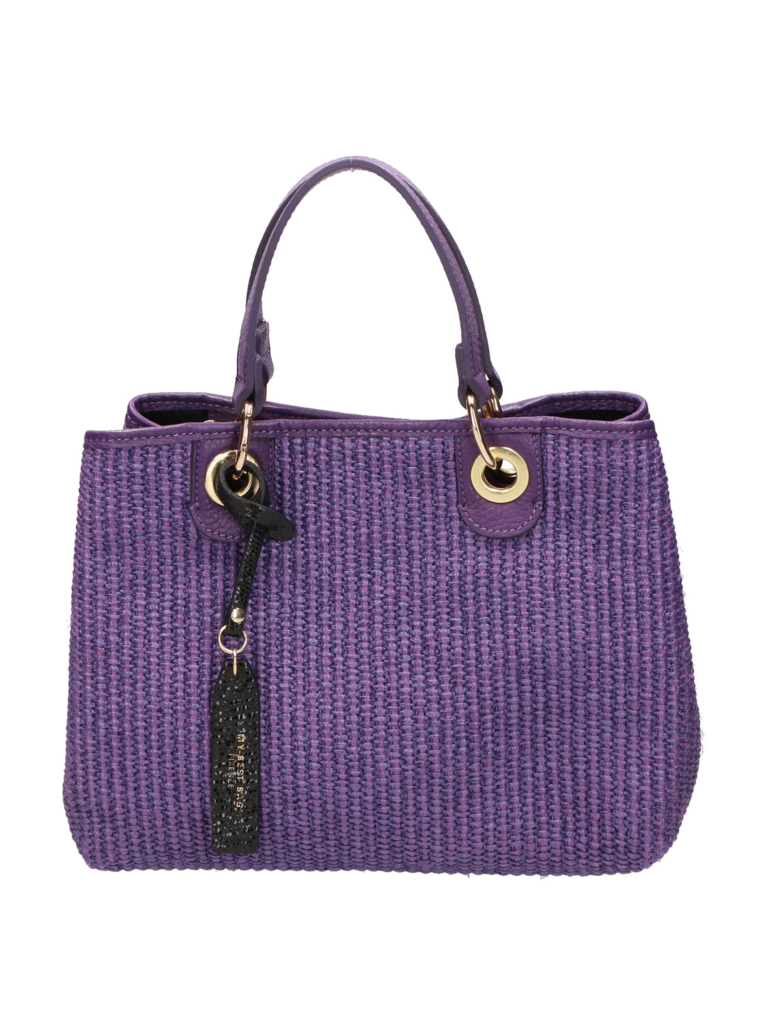 Borsa a mano da donna Paglia & Pelle MYB-05167-SS-307+D45 VIOLA My Best Bag