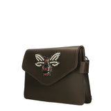 Alethea Borsa a tracolla donna Vera pelle 8801-T.MORO Gave Lux