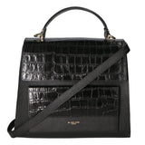 Borsa a mano da donna Made in Italy Vera pelle MYB-7034-SS-D28 NERO BLACK My Best Bag