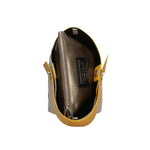 Ombretta Borsa a mano da donna Vera pelle 00643-C36+C16 SENAPE MUSTARD+GRIGIO GREY Gave Lux