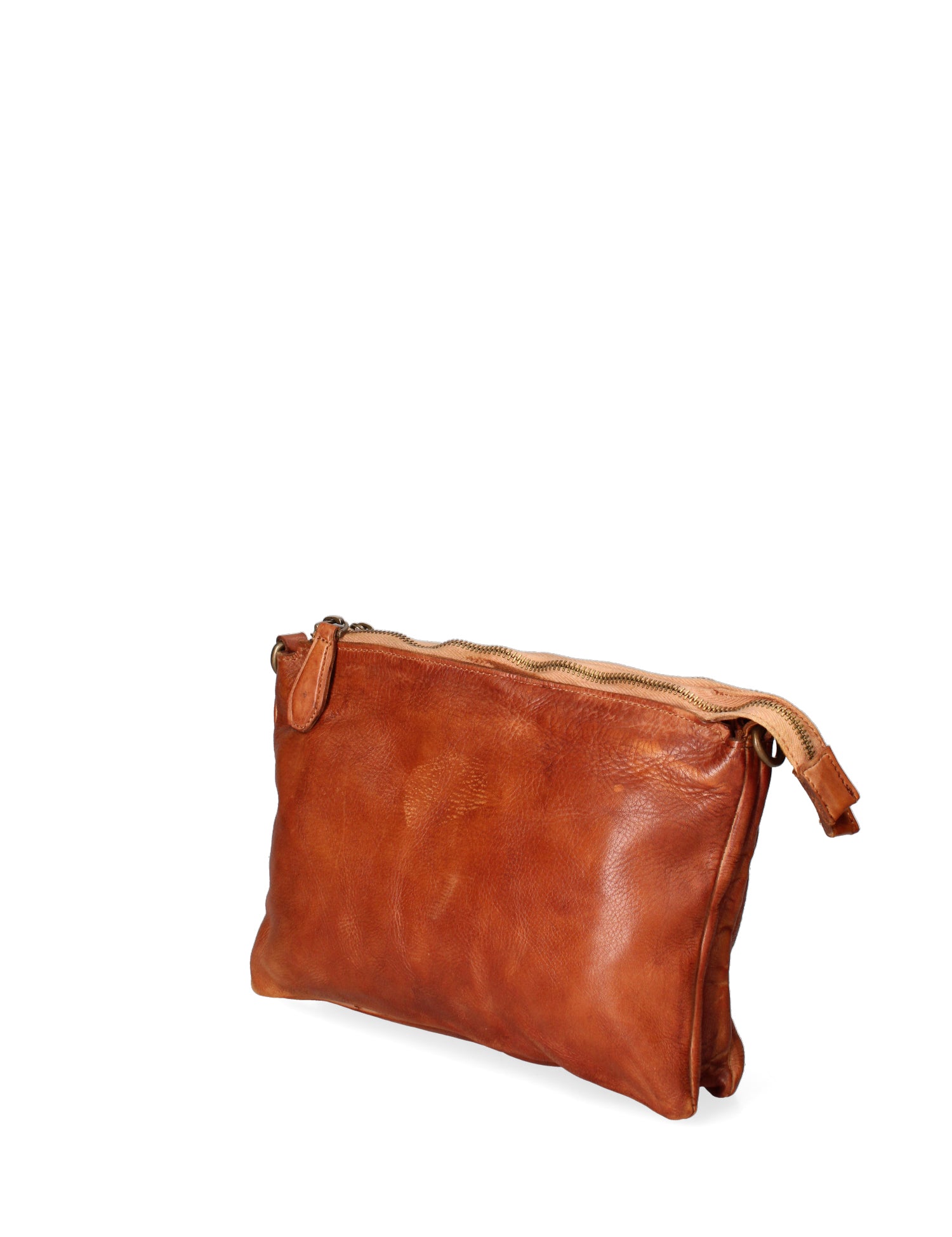 Lucca Borsa a tracolla da donna Vera pelle 1001-D17 CUOIO SCURO Gave Lux
