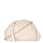 Borsa a tracolla da donna Paglia e pelle MYB-7011-SS-BIANCO My Best Bag