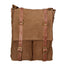 Milena Borsa a tracolla unisex Canvas e vera pelle ZG3009-FANGO TAUPE Gave Lux
