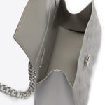Borsa a mano da donna 100% Pvc FLAT RHOMBUS M-SILVER Marc Ellis