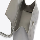 Borsa a mano da donna 100% Pvc FLAT RHOMBUS M-SILVER Marc Ellis