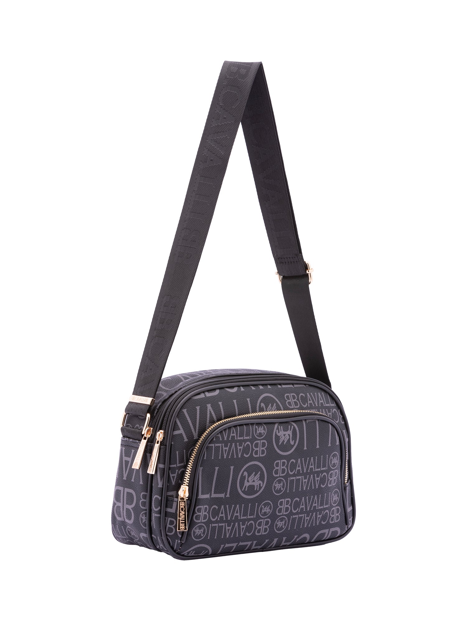 Borsa a tracolla da donna Ecopelle BC1376-NERO NERO B Cavalli