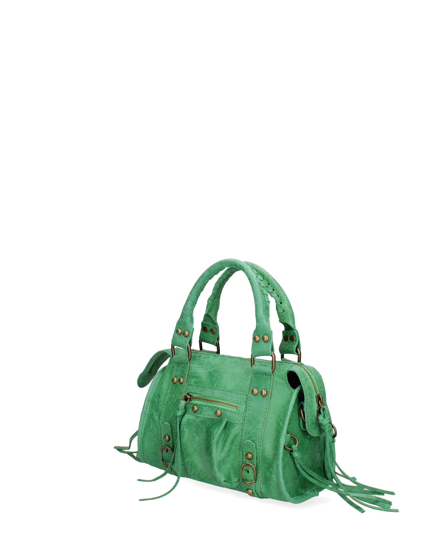 Erisia Borsa a spalla da donna Vera pelle 06091-026 VERDE ERBA Gave Lux