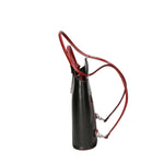 Fabiola Borsa a spalla da donna 100% pelle 9039-NERO ROSSO Gave Lux