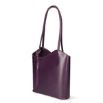 Fabiola Borsa a spalla da donna 100% pelle 9039-VIOLA PURPLE Gave Lux
