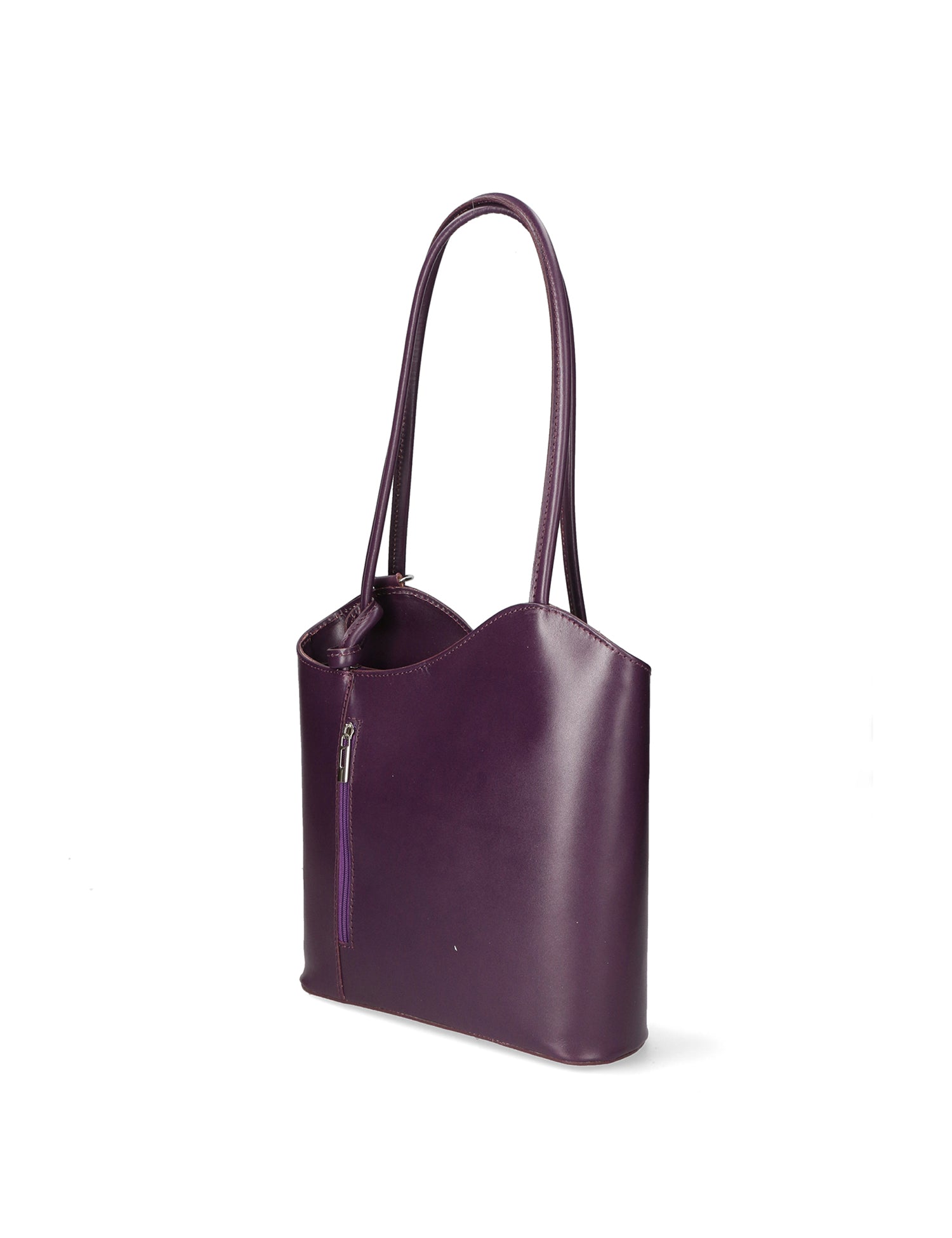 Fabiola Borsa a spalla da donna 100% pelle 9039-VIOLA PURPLE Gave Lux