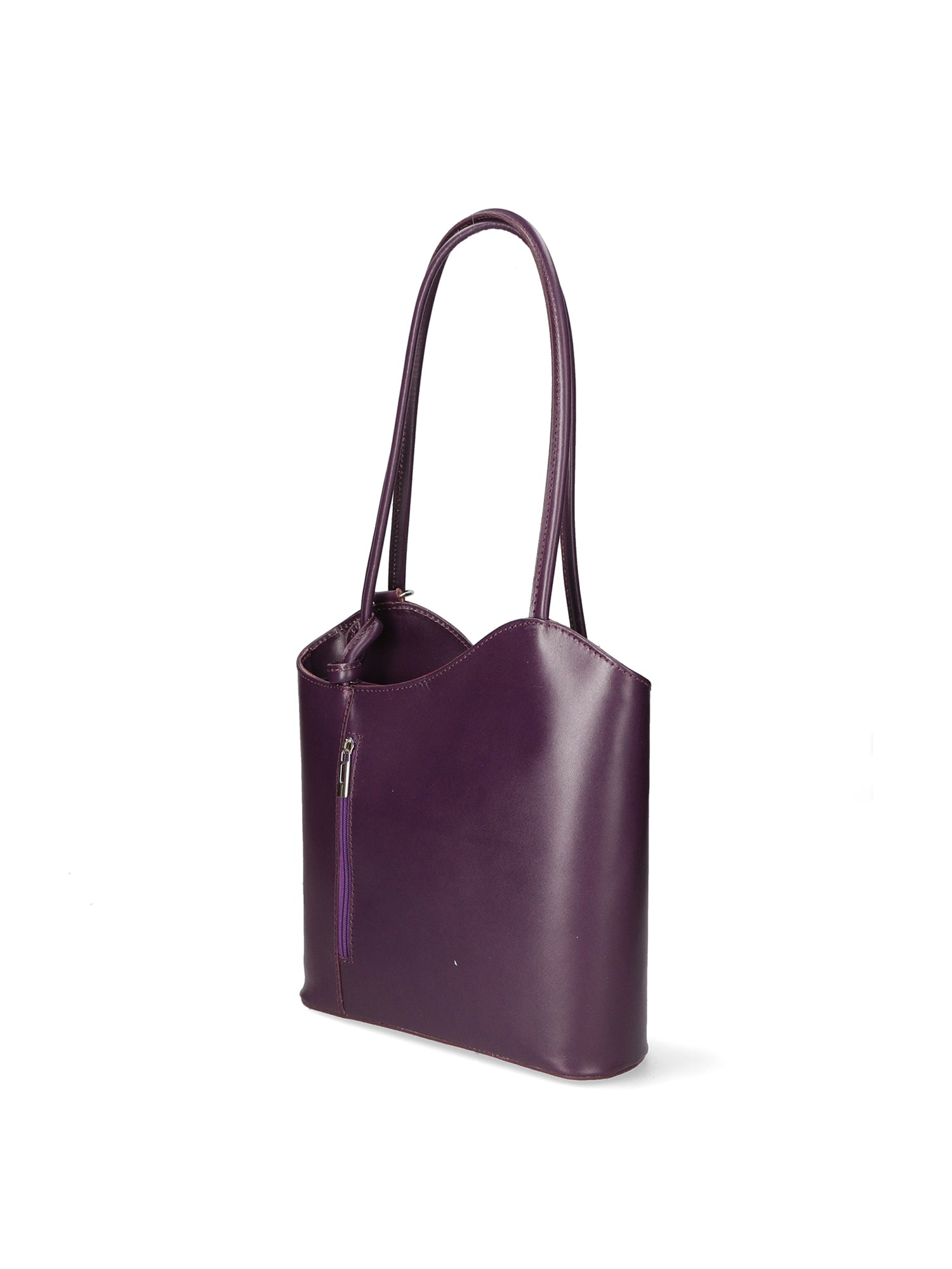 Fabiola Borsa a spalla da donna 100% pelle 9039-VIOLA PURPLE Gave Lux