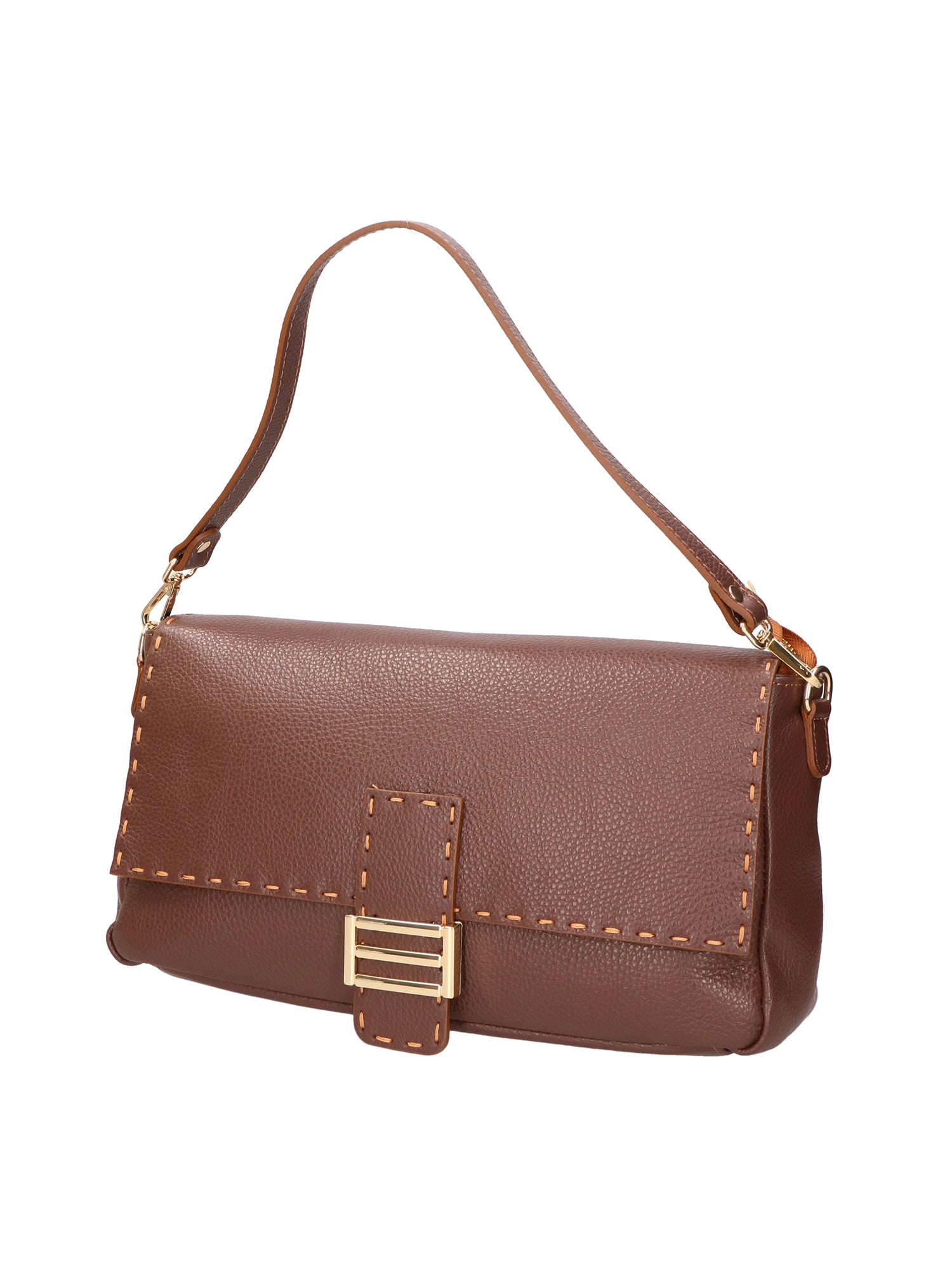 Walda Borsa a spalla da donna Vera pelle 06868-D223 cioccolato Gave Lux