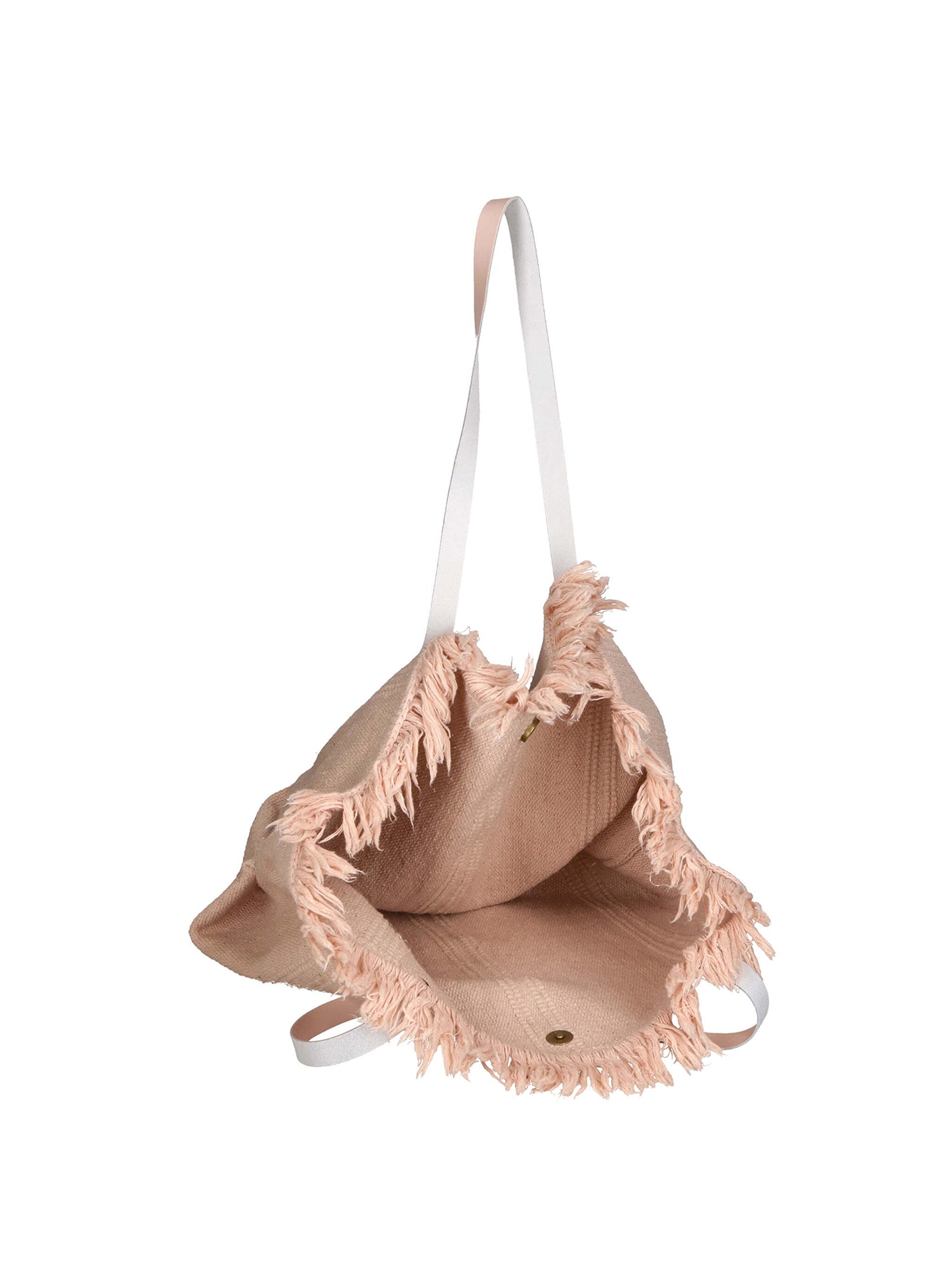 Agnese Borsa Shopper da donna Cotone e pelle 04649-D13 ROSA PINK Gave Lux