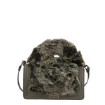 Silvana Pro Borsa a tracolla donna Vera pelle + Calfhair 6599-GRIGIO Gave Lux