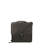 Borsa a mano da uomo Vera pelle HILB-4004-NERO Hill Burry