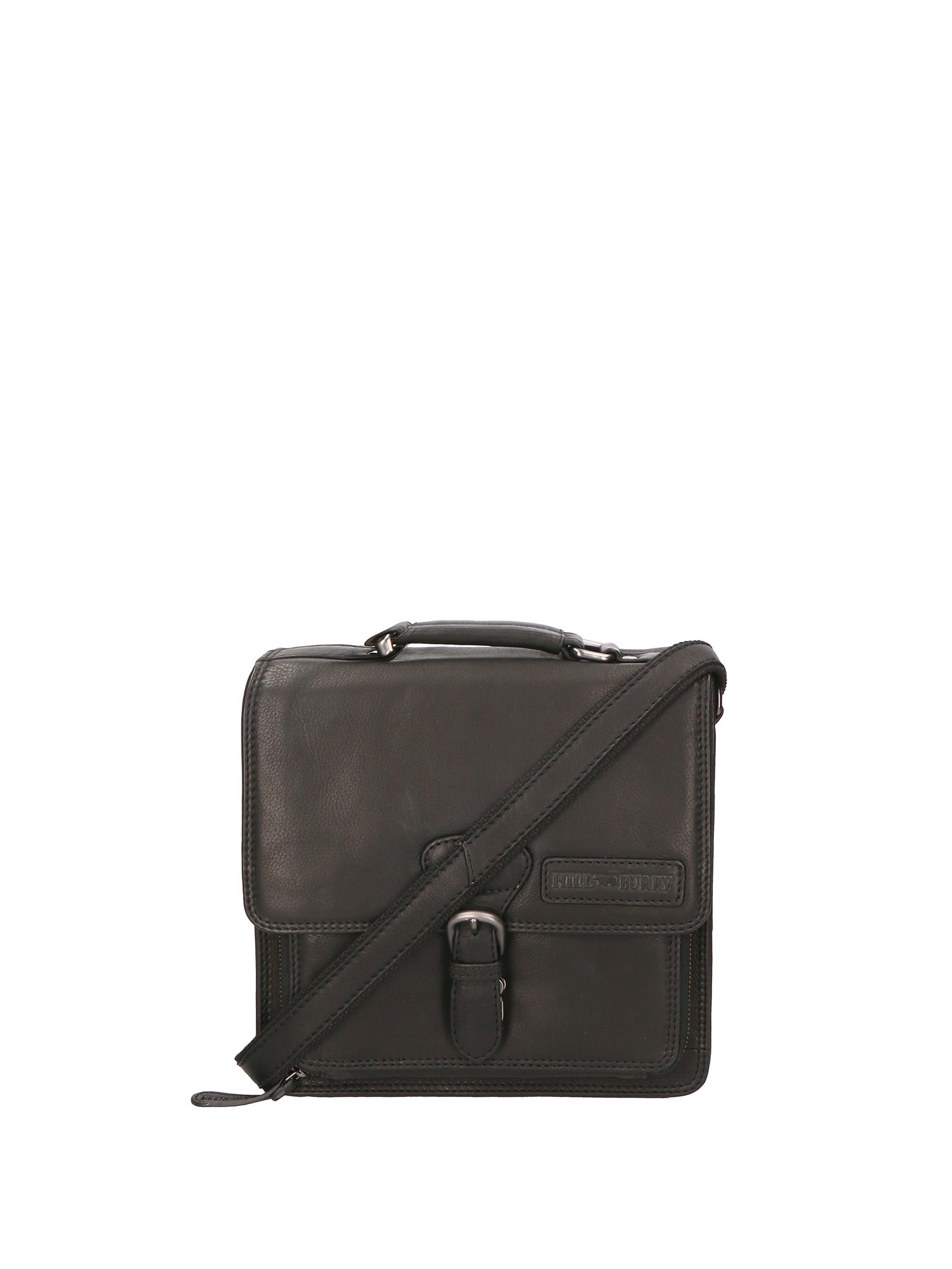 Borsa a mano da uomo Vera pelle HILB-4004-NERO Hill Burry