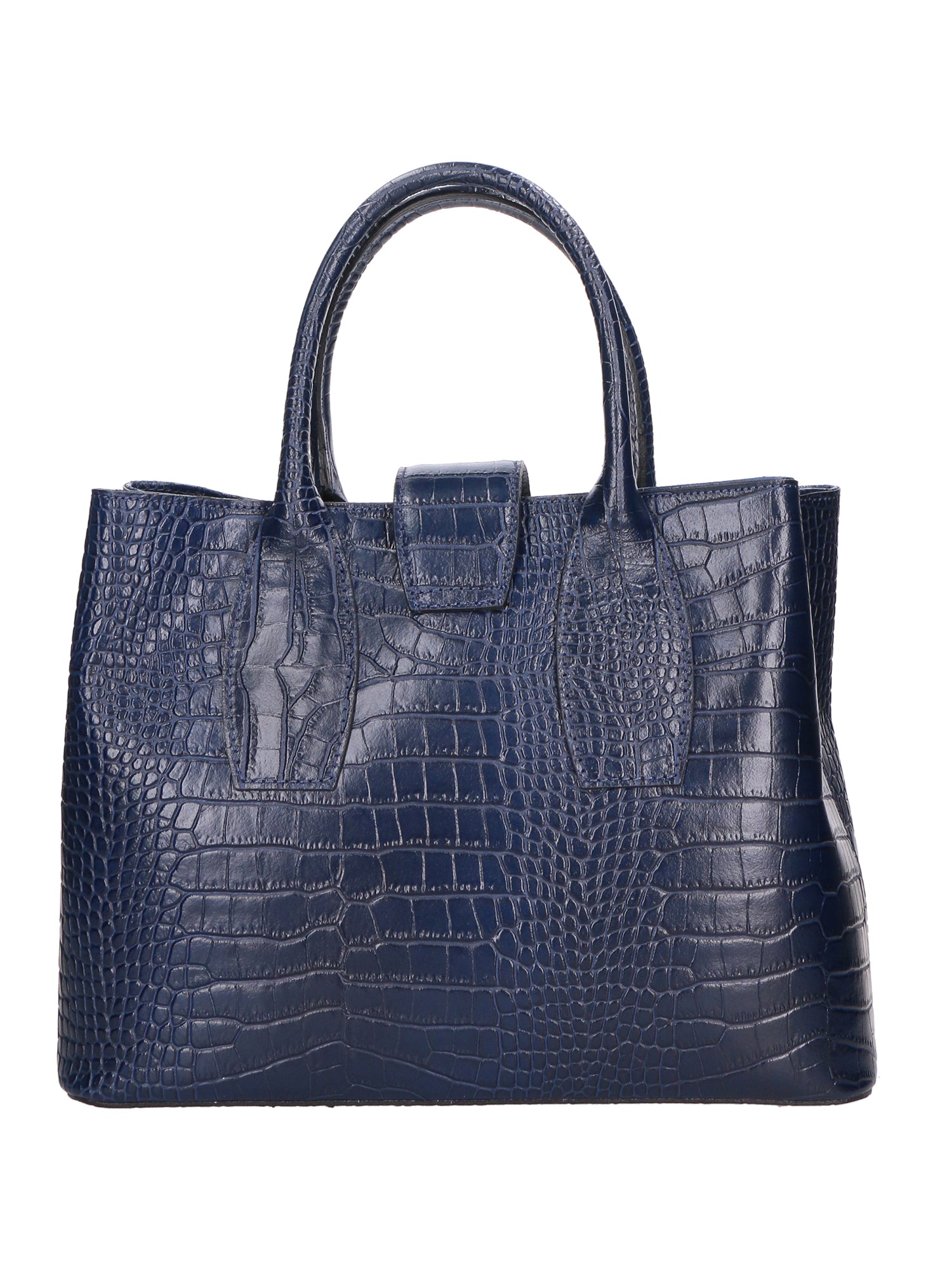 Letizia Borsa a mano da donna Pelle stampata croco 06542-BLU SCURO Gave Lux