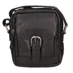 Borsa a tracolla unisex vera pelle 100% Made in Italy SN5863747-BLACK Santini Firenze