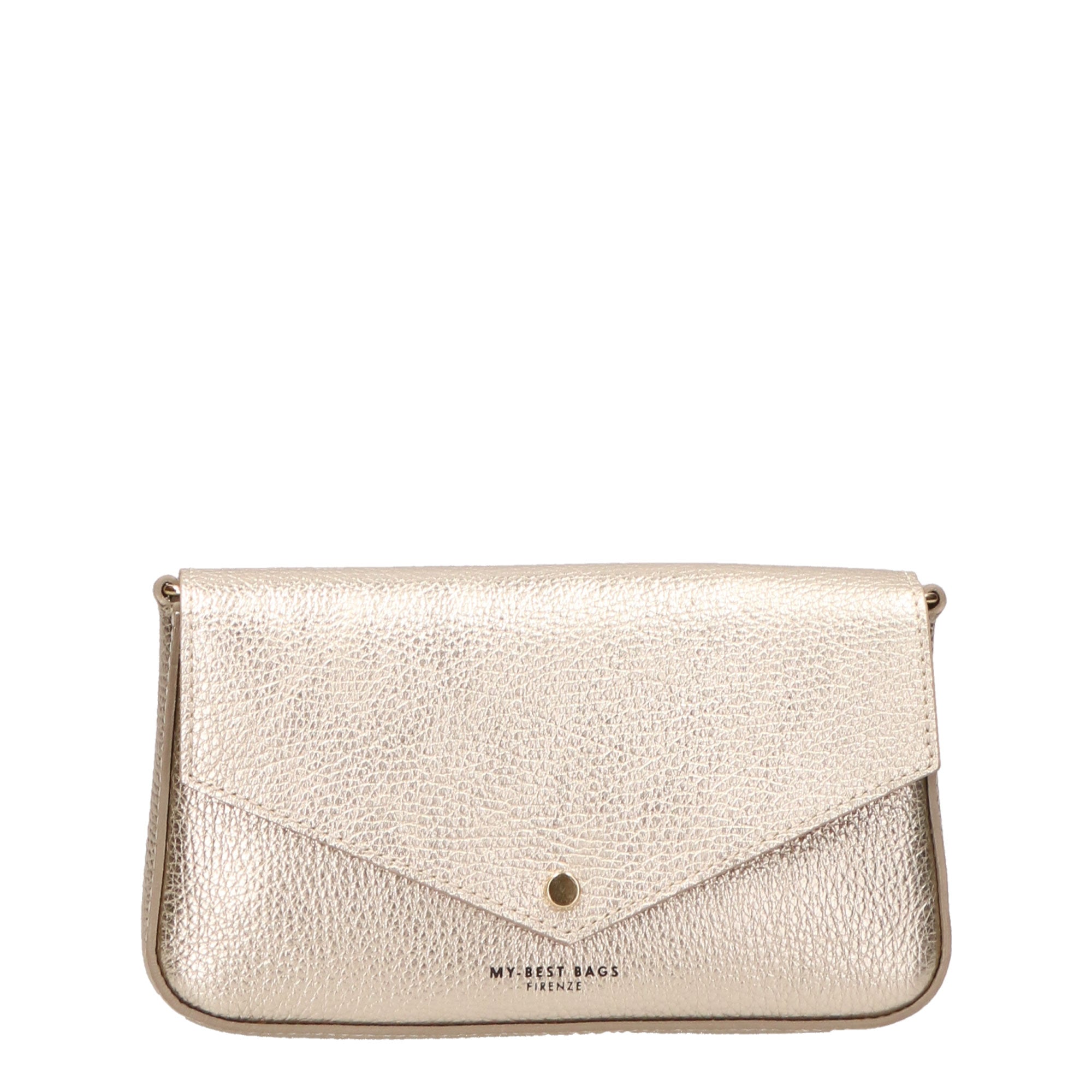 Borsa a mano da donna Vera pelle MYB-7021-SSDOL-DL5 PLATINO My Best Bag