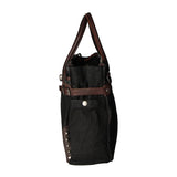 Melissa Borsa a tracolla unisex Canvas e pelle ZG3001-NERO BLACK Gave Lux