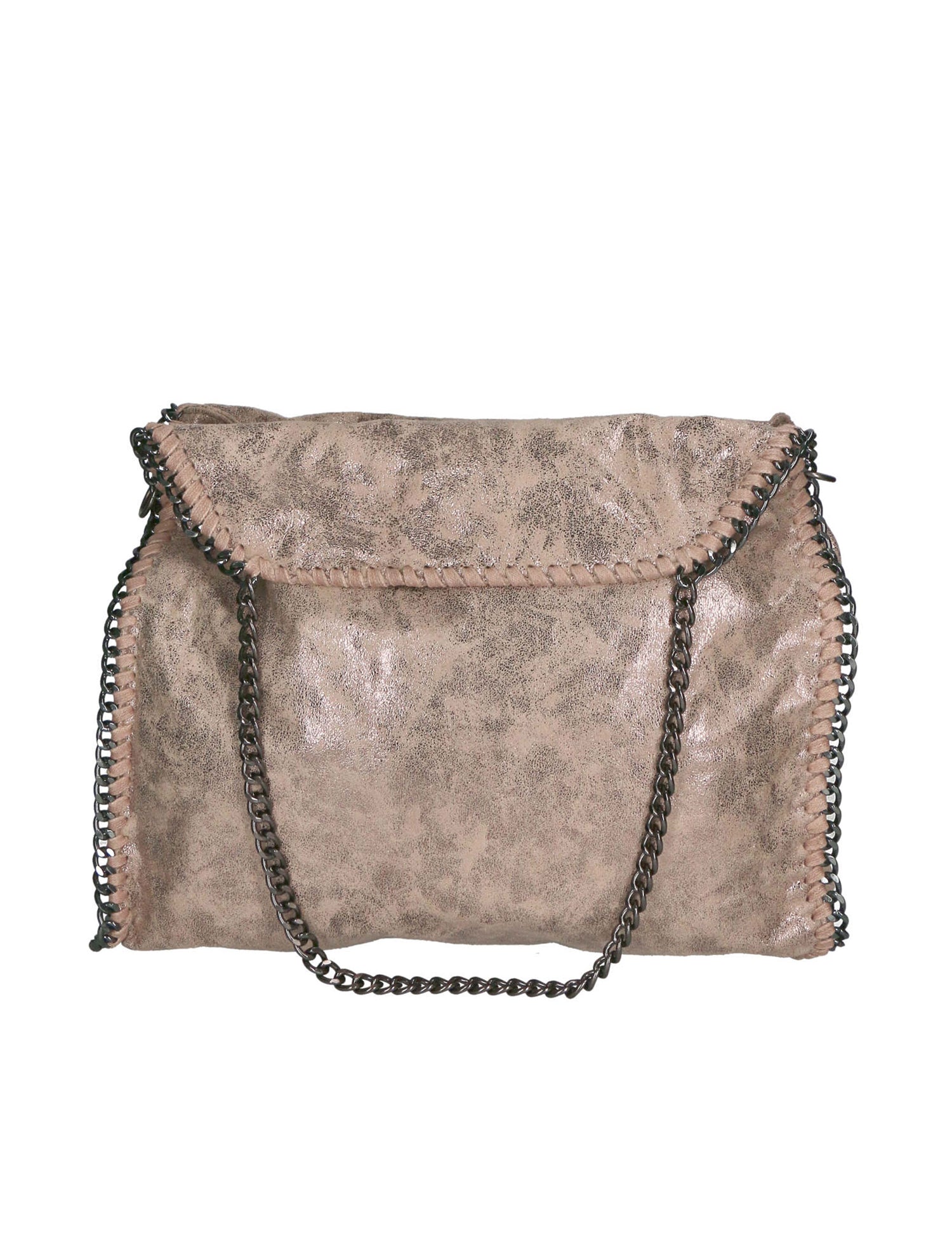 Willelmina Borsa a spalla da donna 100% PU Leather N-9606-TAUPE Gave Lux